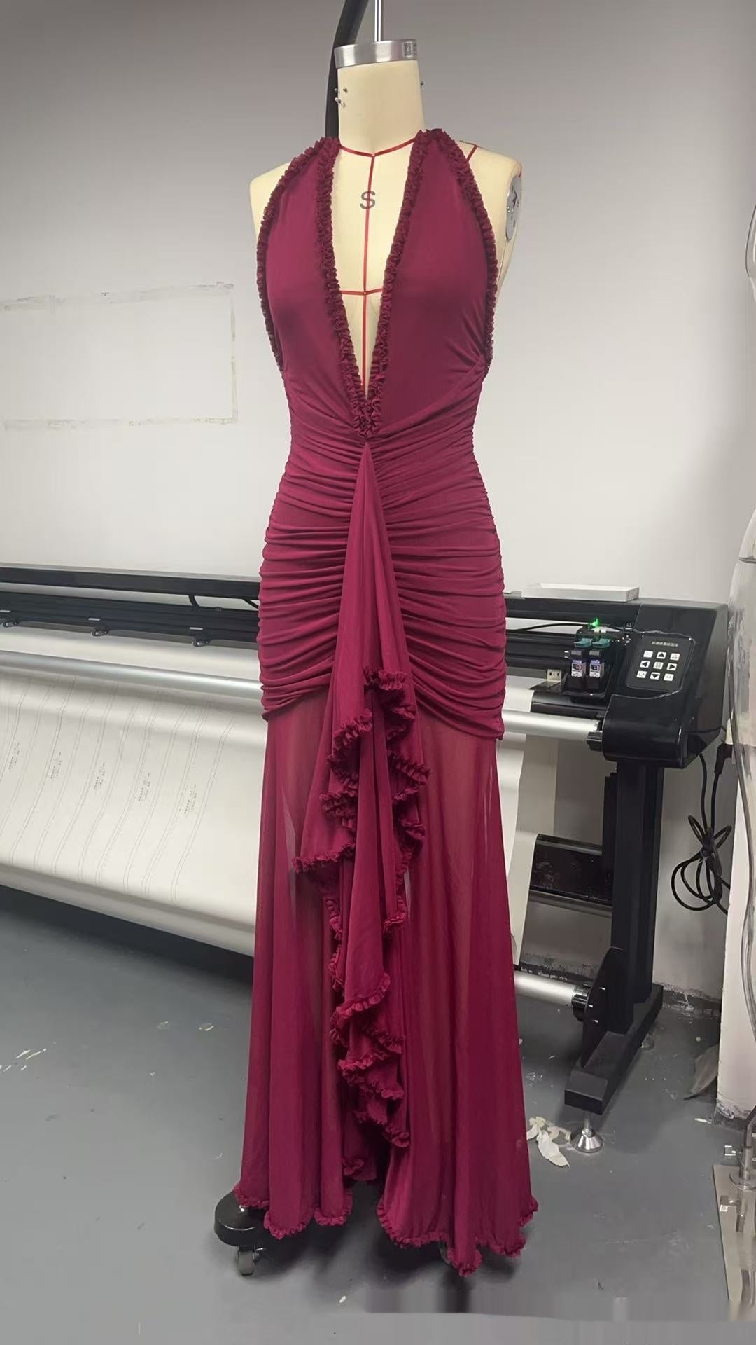 Crimson Reverie Gown