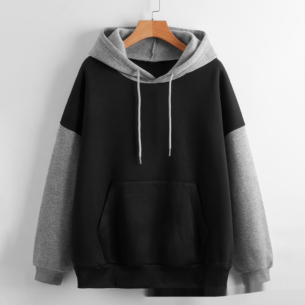 SpringEase Patchwork Hoodie Coat