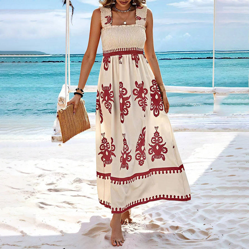Palmera Pleat Maxi Dress