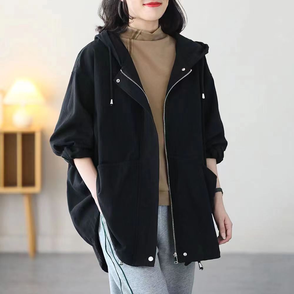 GraceEase Hooded Mom Jacket