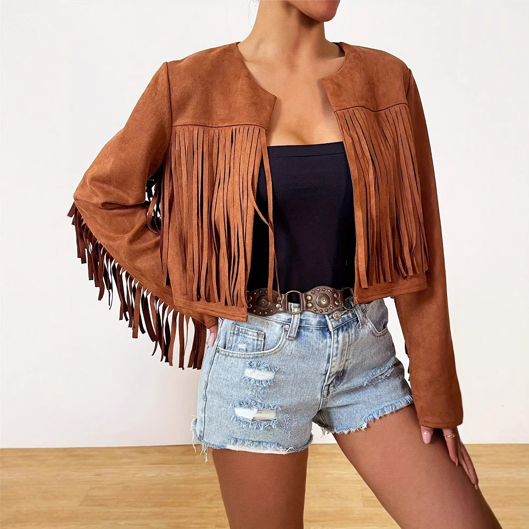 Breezora Retro Tassel Jacket