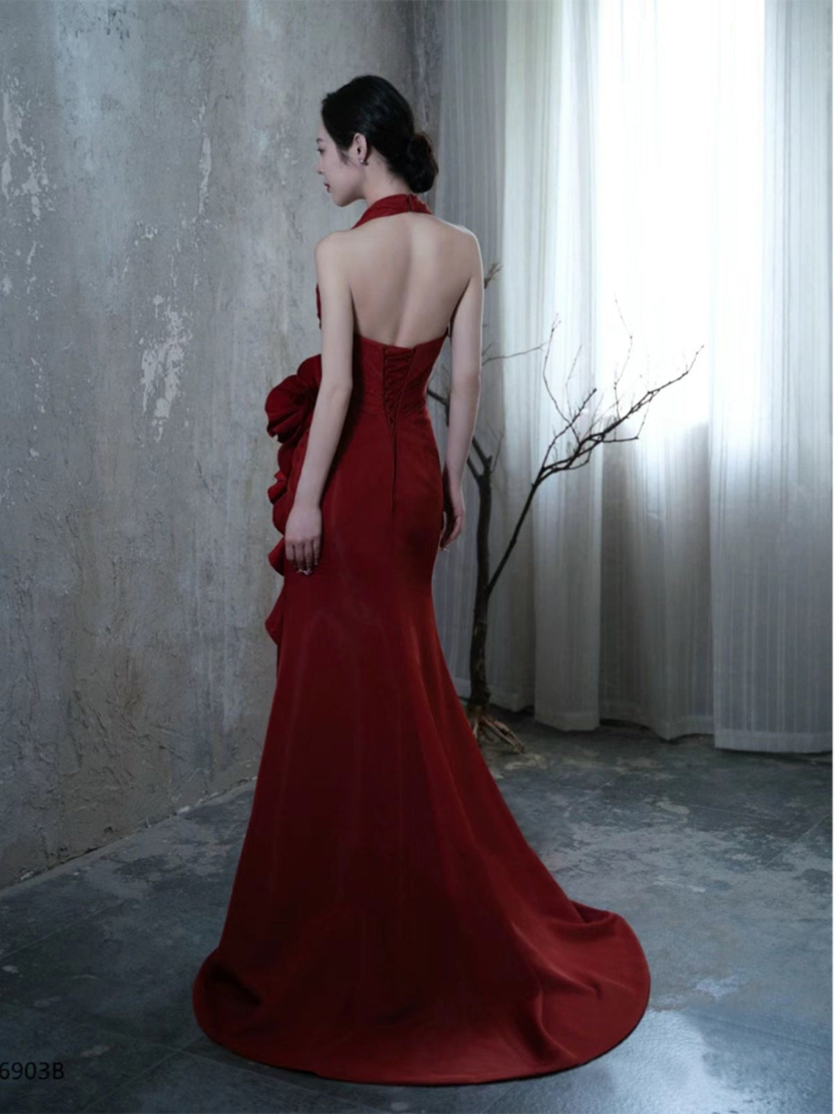 Crimson Reverie Gown