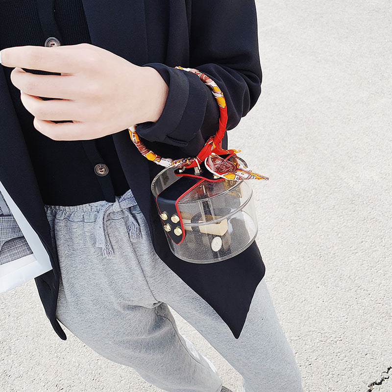 Western style silk scarf jelly bag women