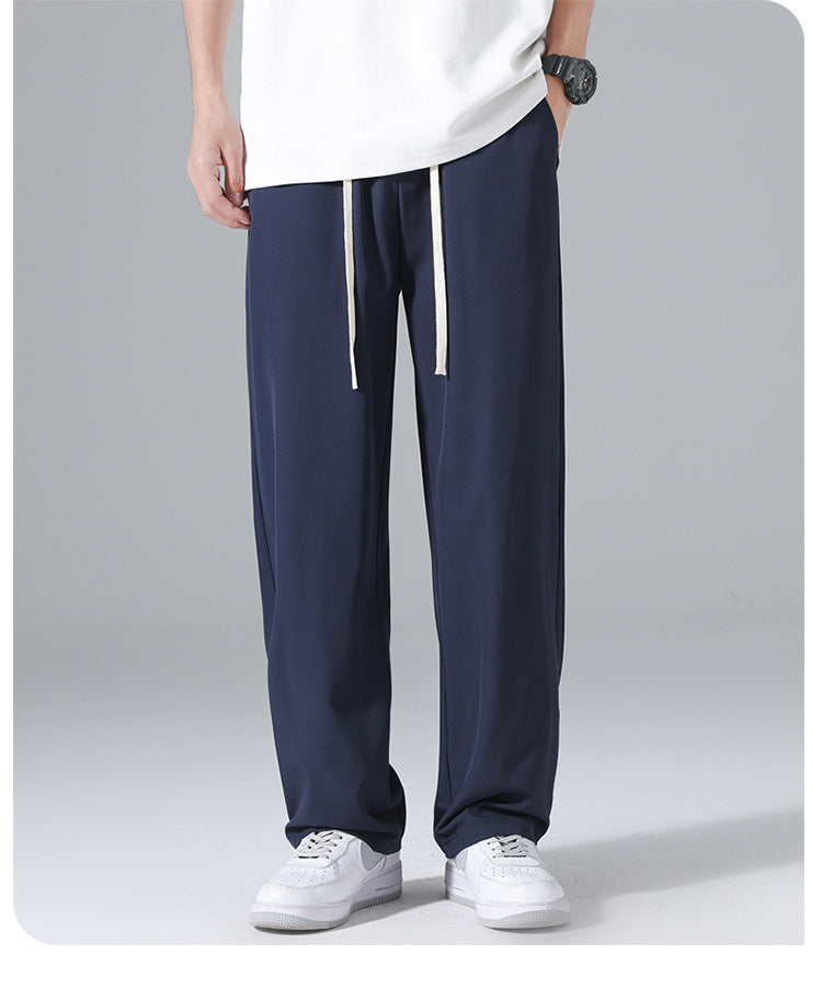 Men's Summer Thin Ice Silk Casual Pants