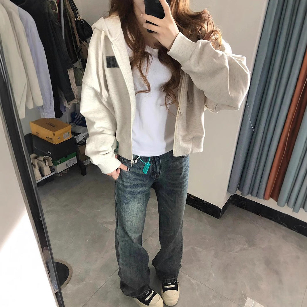 RetroZip Hooded Cardigan