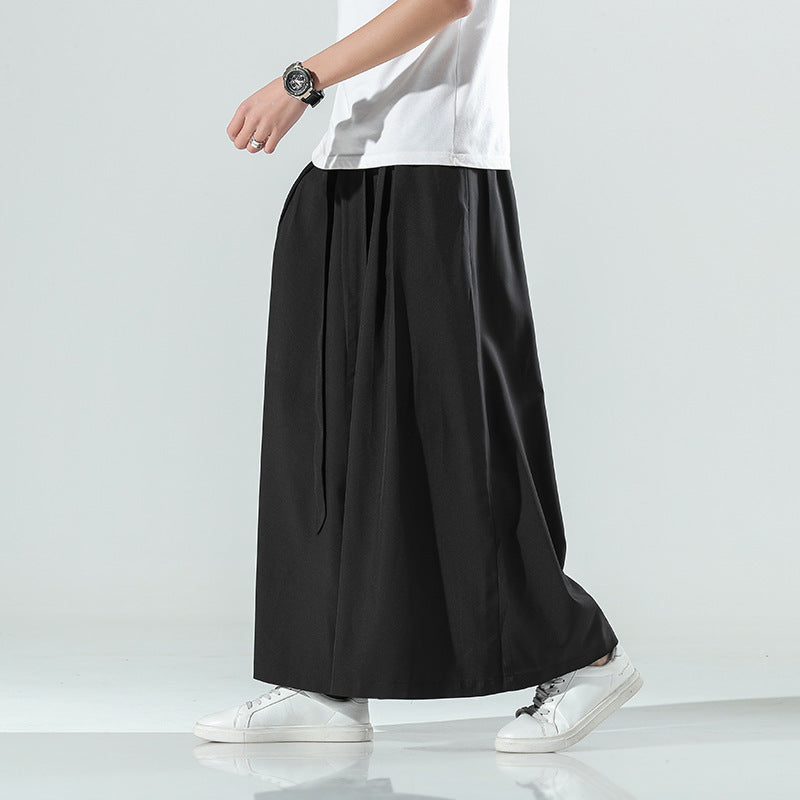 Oversized Loose Ice Silk Casual Pants