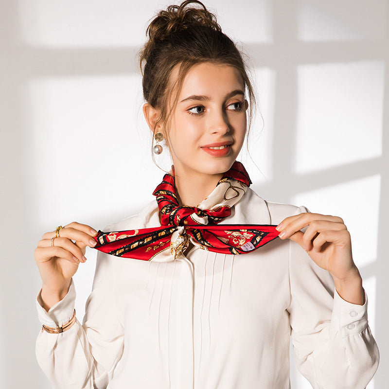 Noble Carriage Silk Square Scarf