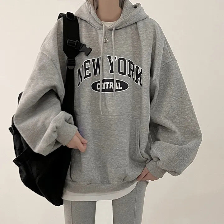 VelourScript Printed Sweater