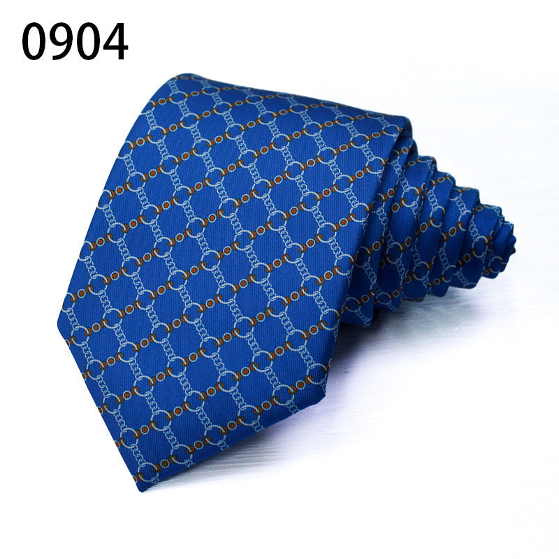 Fashion Polyester Silk Printed Men's Casual Tie