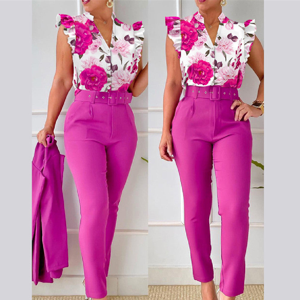 Blossom Reign Vest Ensemble