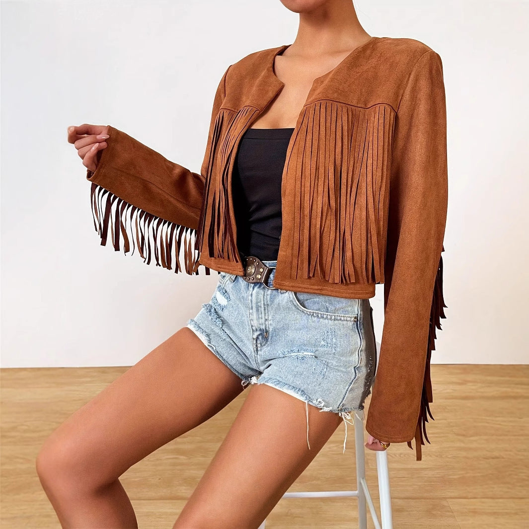 Breezora Retro Tassel Jacket