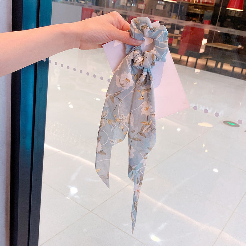 Silk Scarf Headband Women's Summer Turban Spring Tie Hair Accessories
