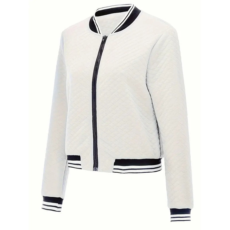 StriveEdge Contrast Baseball Jacket