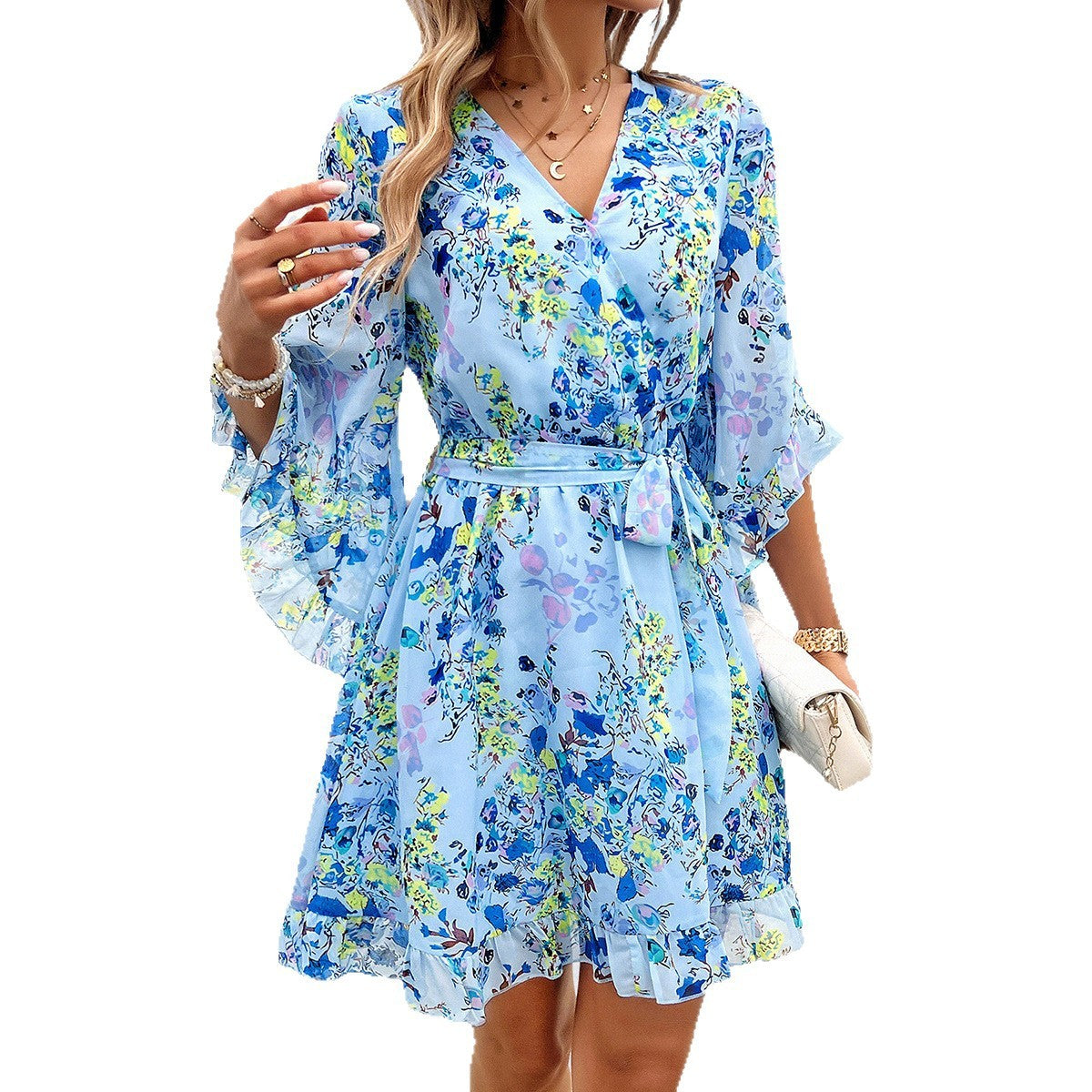 Roseway Reverie Lace-Up Dress