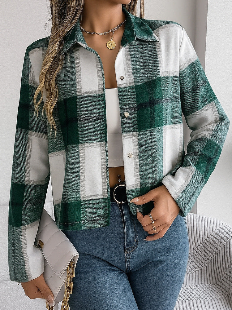 Regalia Plaid Lapel Jacket