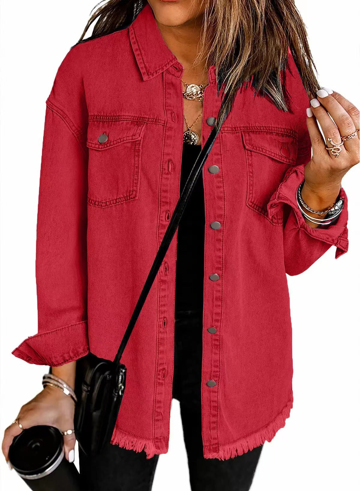 EuroEase Washed Denim Shacket