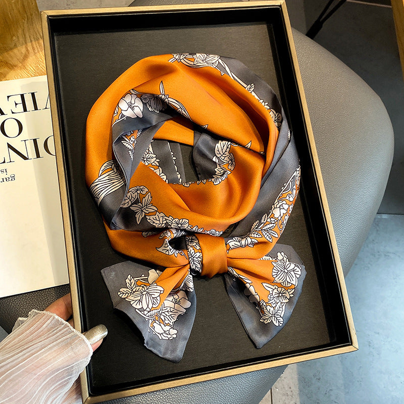 Women's Imitation Silk Scarf Fashion Personality