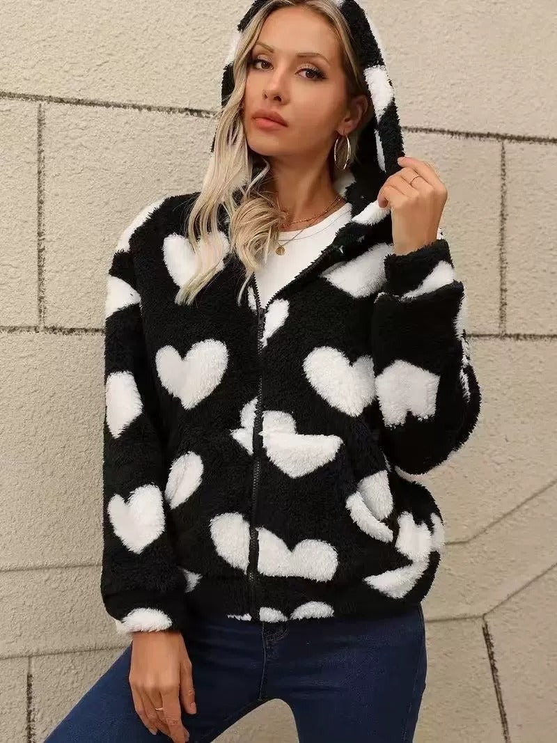 CozyCloud Double-Sided Plush Hoodie