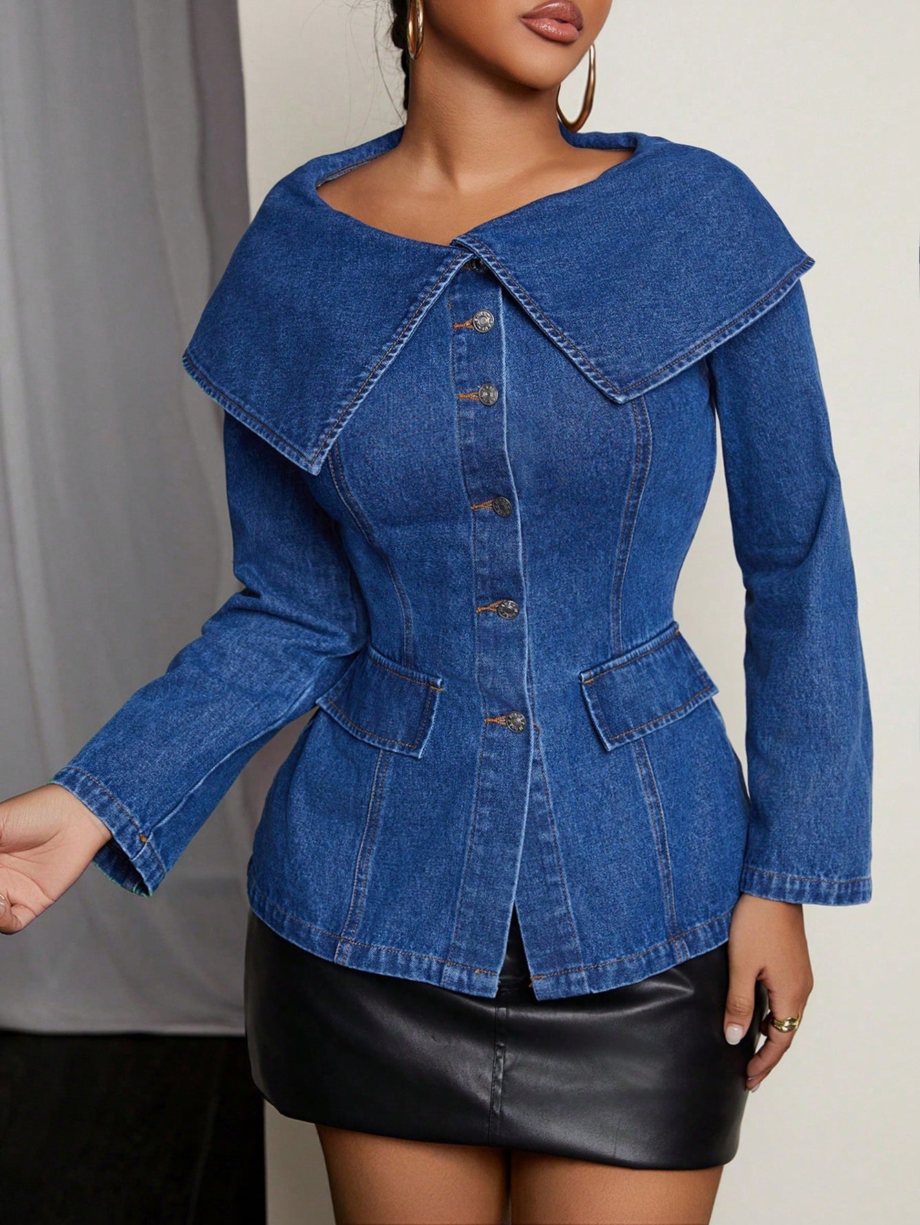 Solara Chic Denim Coat
