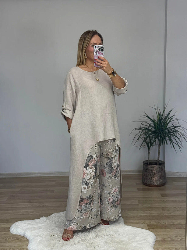 Harbor Dune Cotton-Linen Set