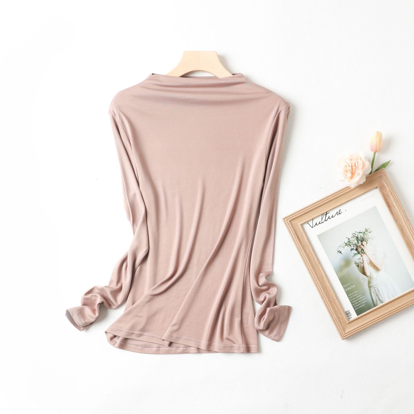 Women's Fashion Silk Bottoming Shirt