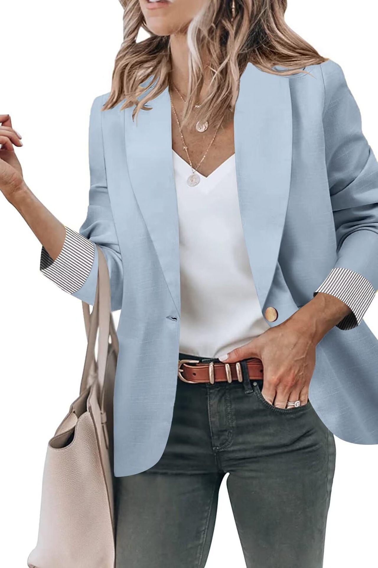 ChicCrest Buttoned Cardigan Blazer