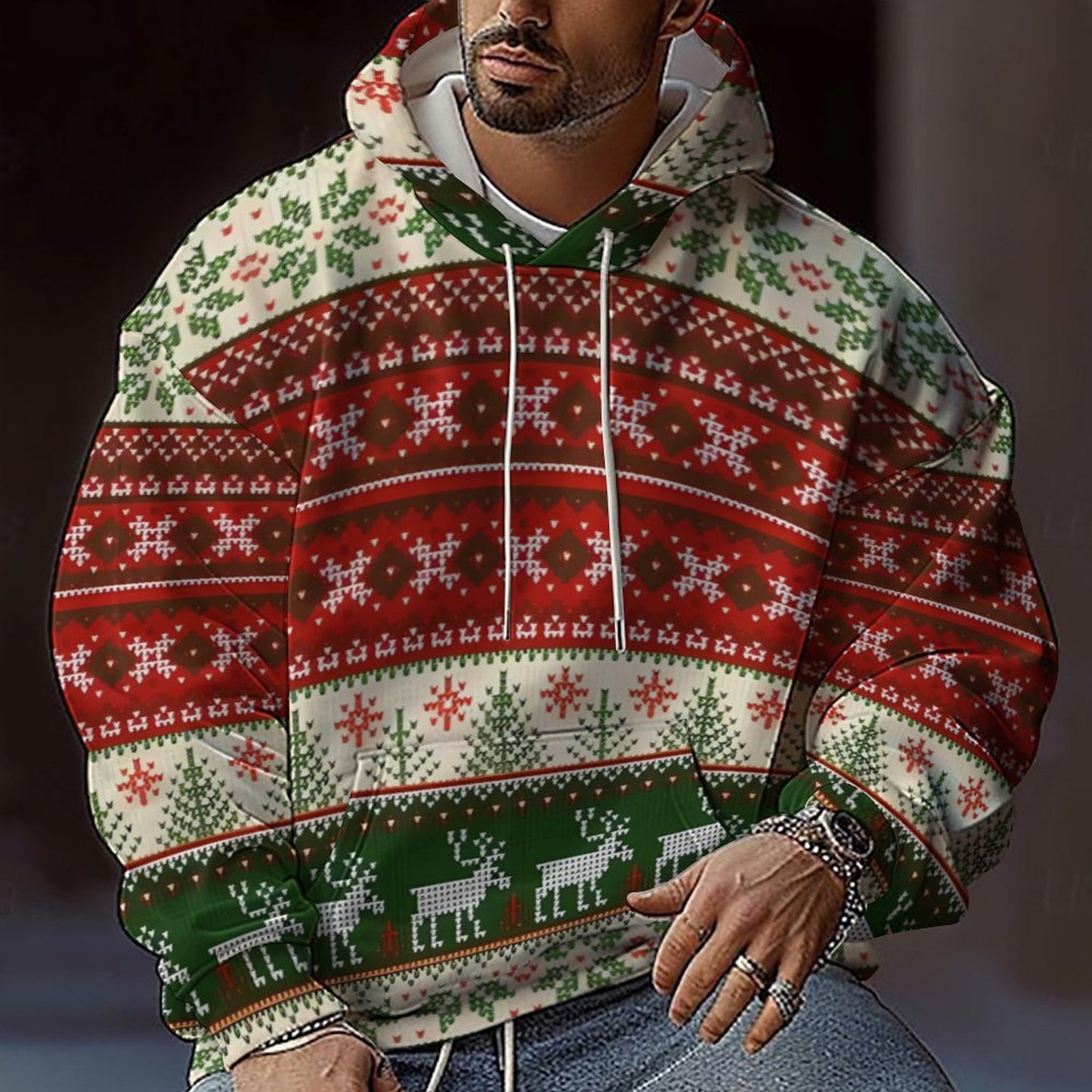 NeoTrend Digital Print Hoodie
