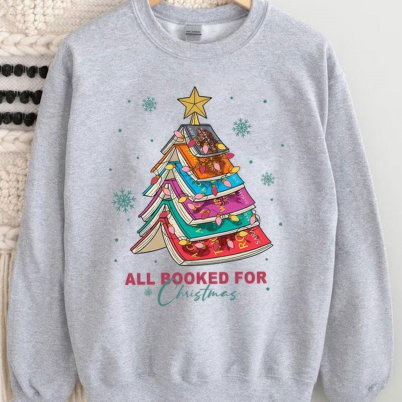 FestiveScript Round-Neck Sweater