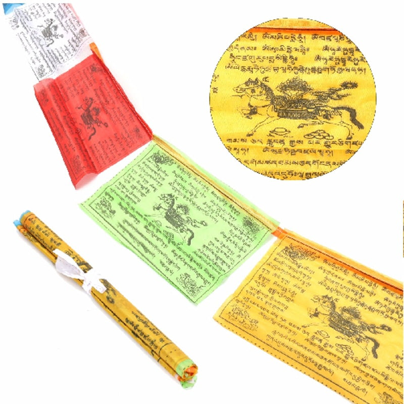Religious silk banner