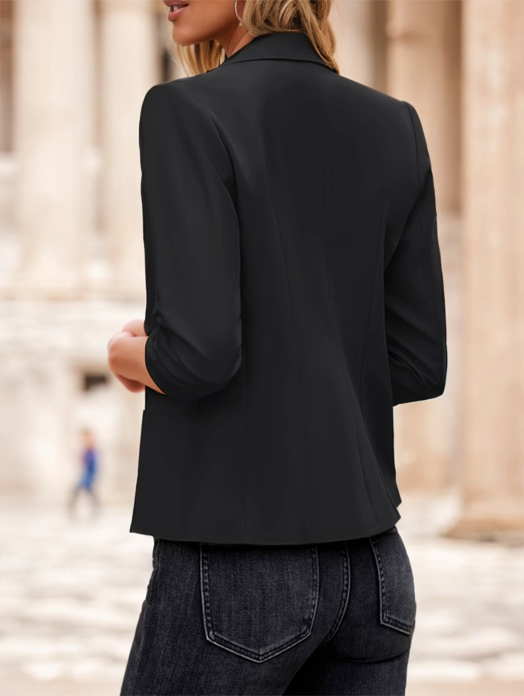 EaseForm 3/4 Sleeve Casual Blazer