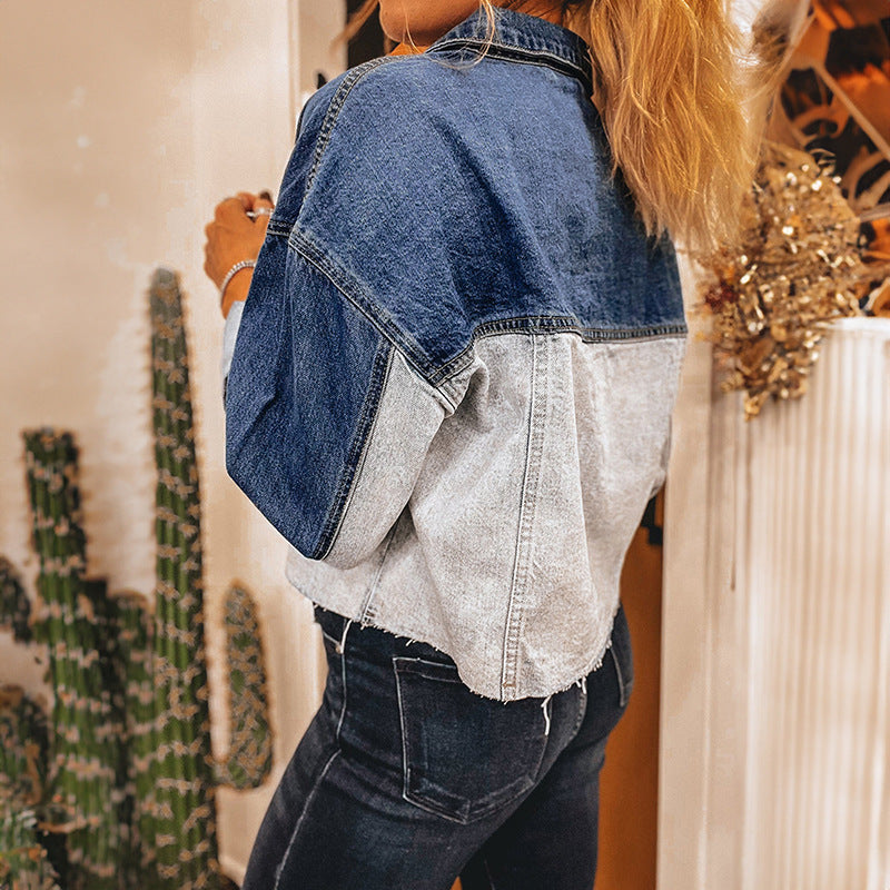 Indigo Stride Buckle Denim Coat