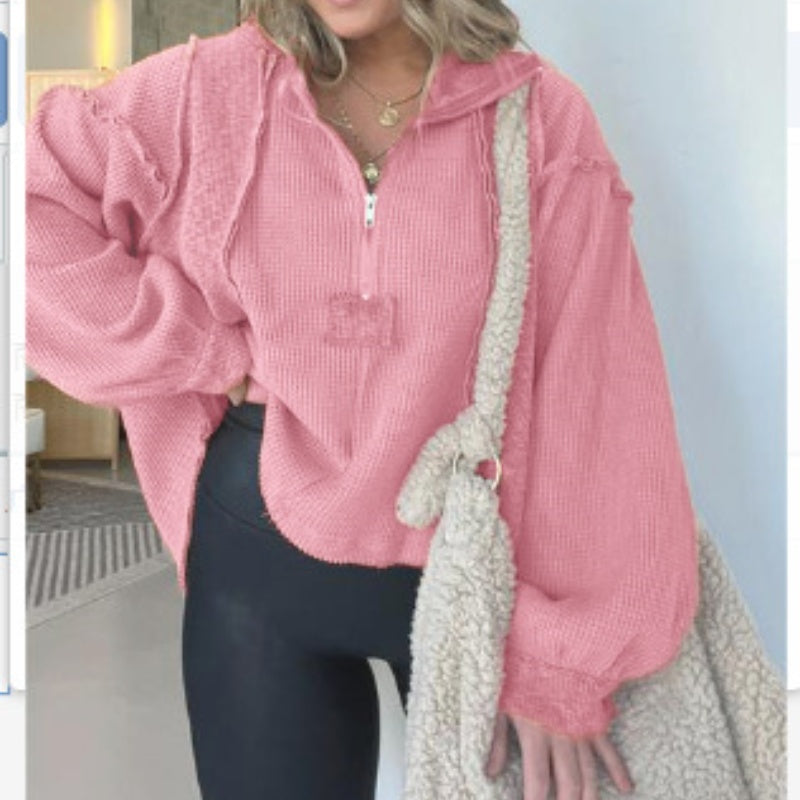 FrayEdge Cropped Sweater