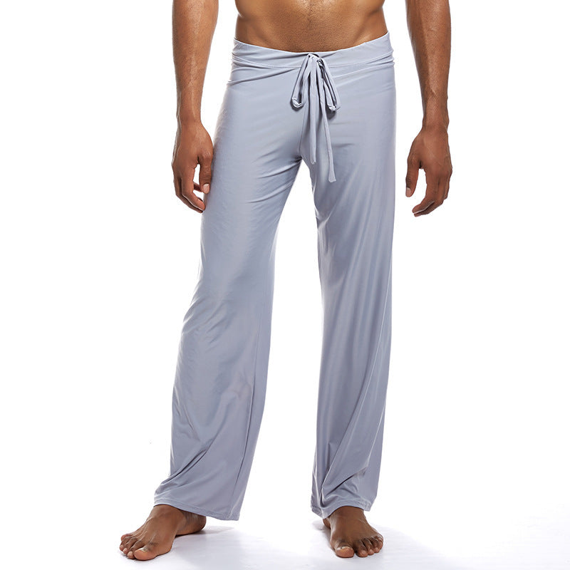 Fashion Men's Home Pants Yoga Pants Ice Silk Fabric