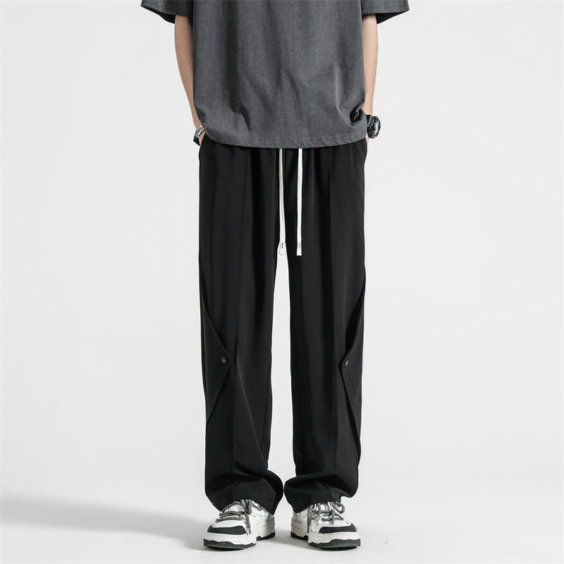 Summer Thin Ice Silk Casual Pants Men