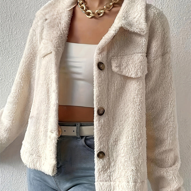 Ivory Luxe Velvet Coat