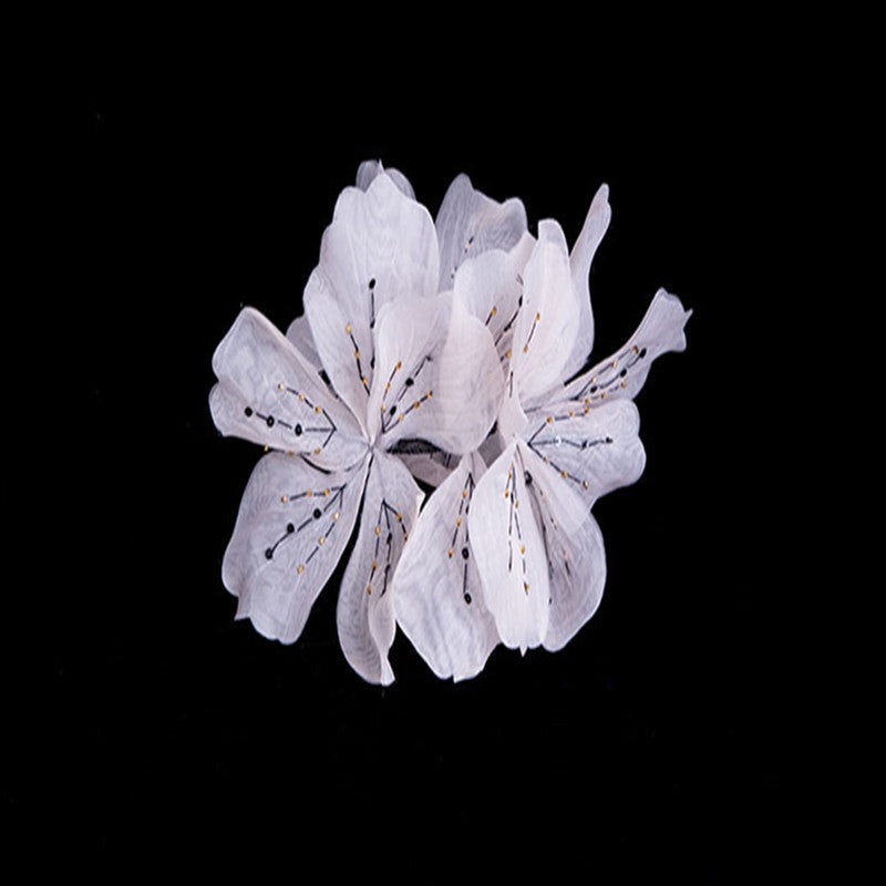 Handmade Silk Yarn Flower Headdress Bride