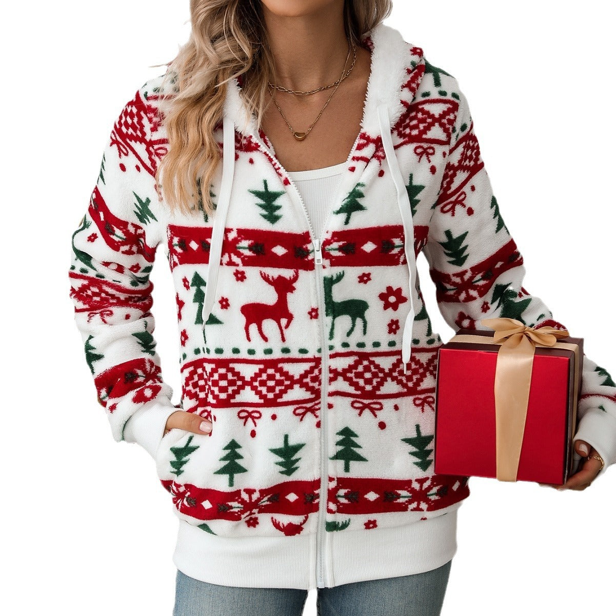 HollySnow Plush Cardigan