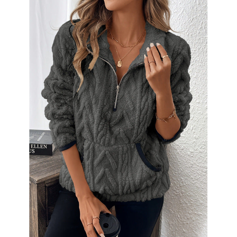 PlushTone Half-Zip Sweater
