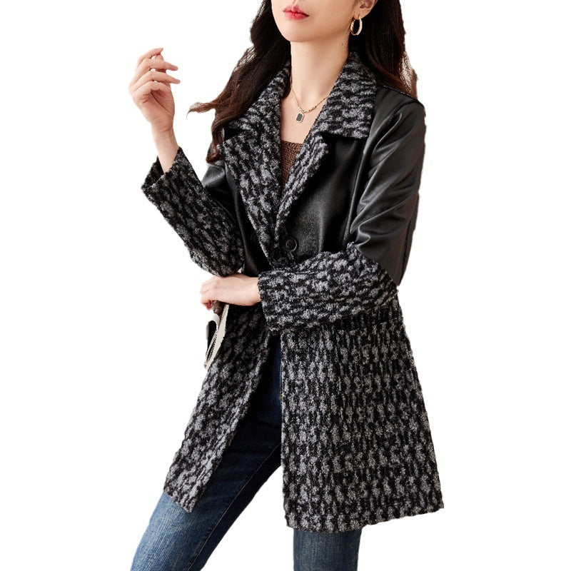 Haining Luxe Leather Coat