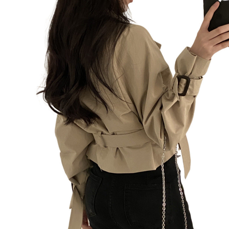 Vintage Grace Tie-Waist Blazer