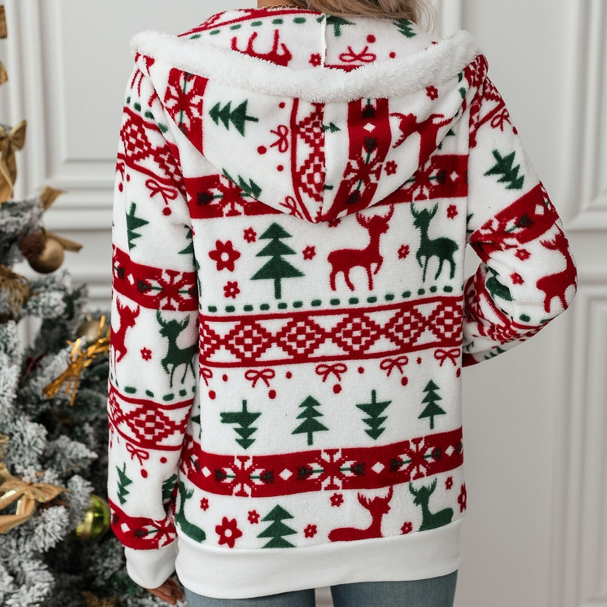HollySnow Plush Cardigan