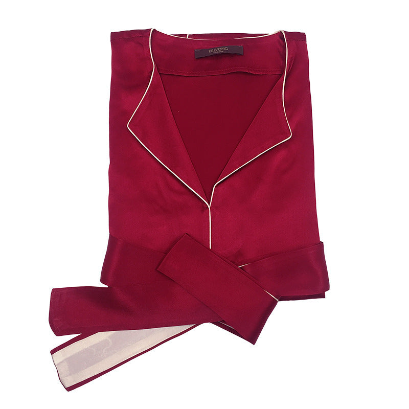 Silk pajamas nightdress