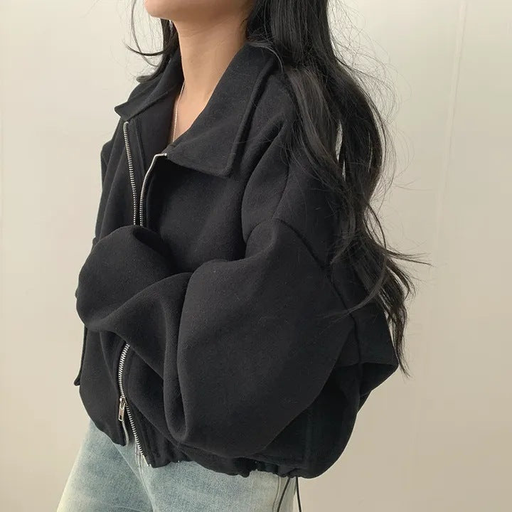 UrbanEase Drawstring Short Coat