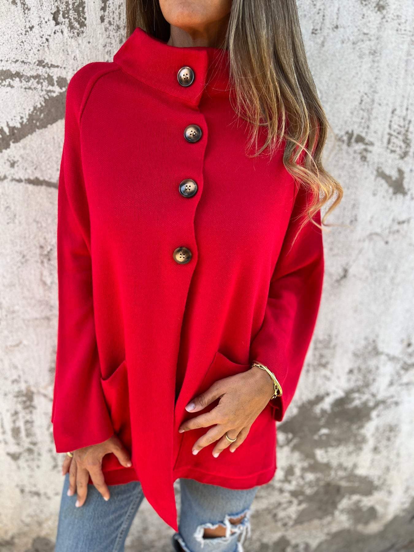 Women's Lapel Long Sleeve Cardigan Jacket Women