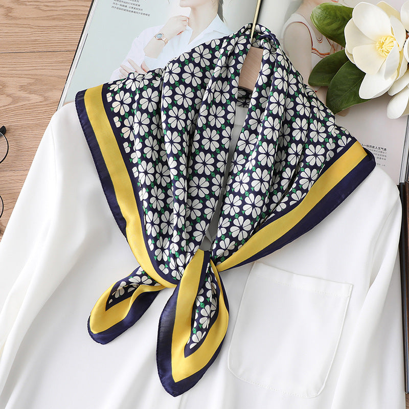 Fashion Love Clover Silk Scarf For Women