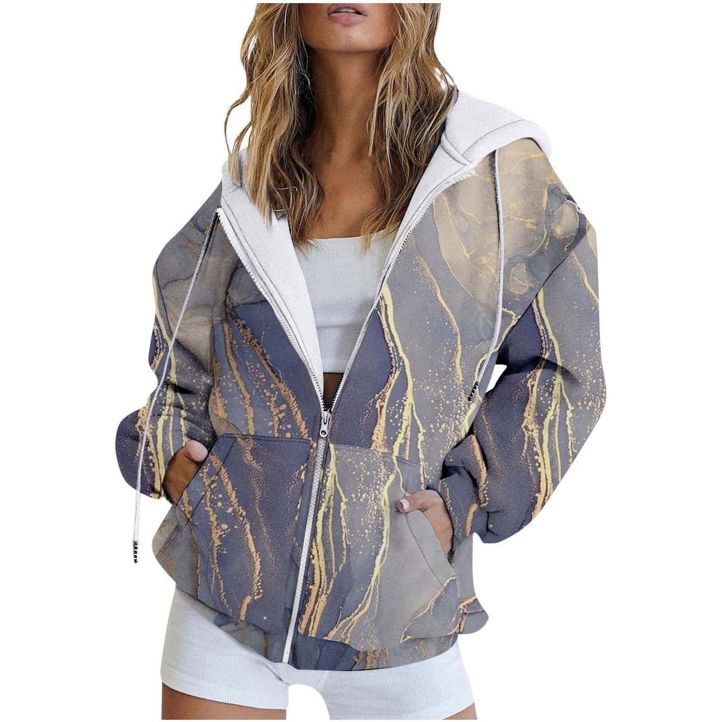 CityPrint Zip Sweater