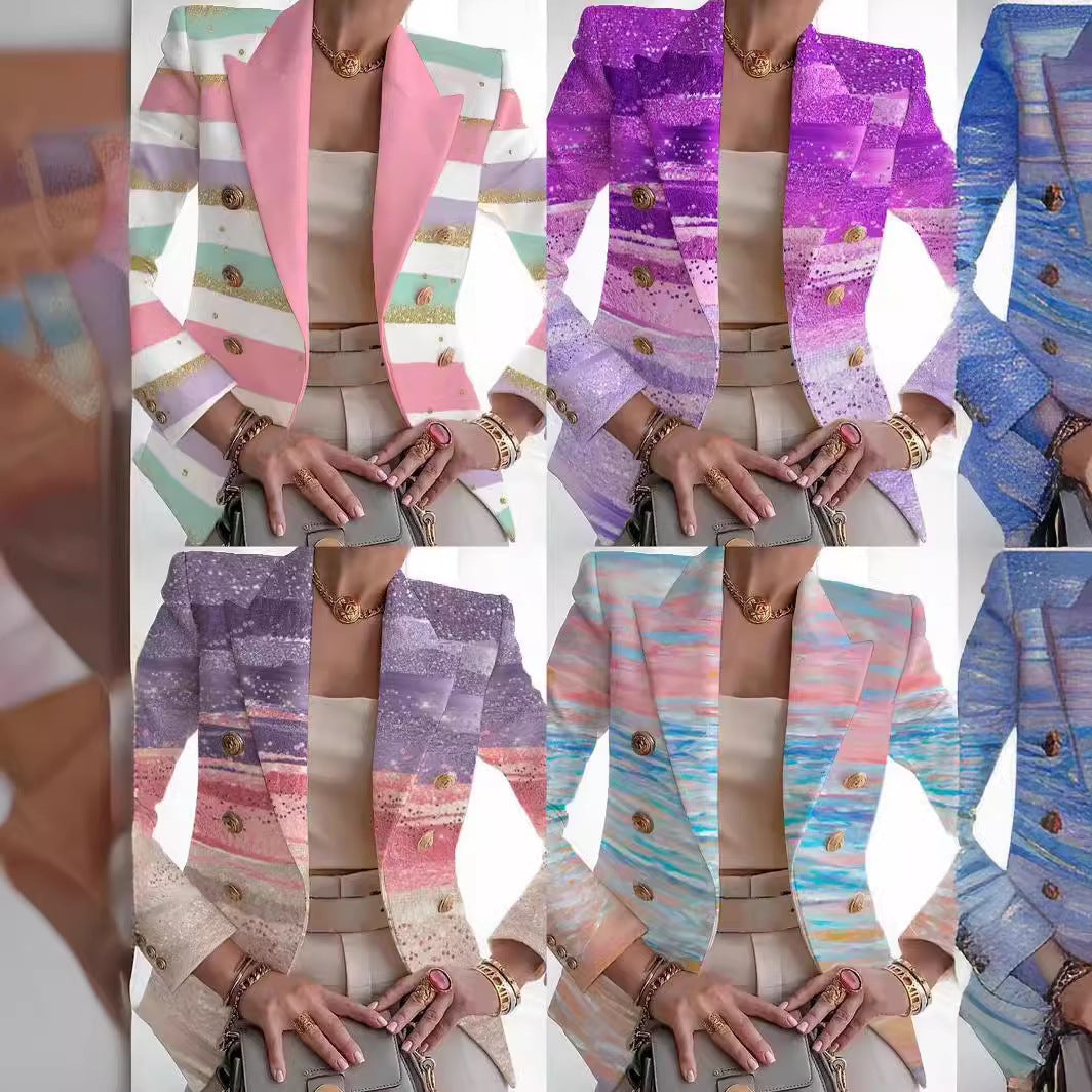 PetitePrint Cardigan Coat