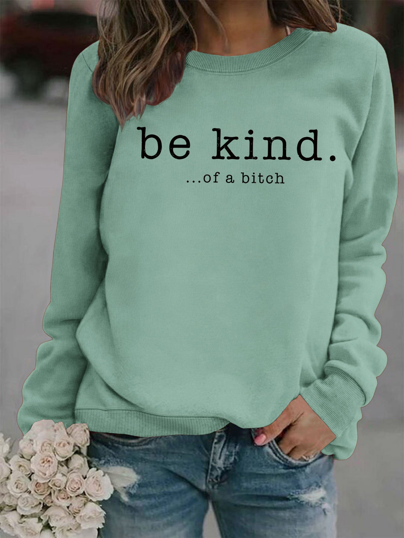 VoguePrint Round Neck Hoodie