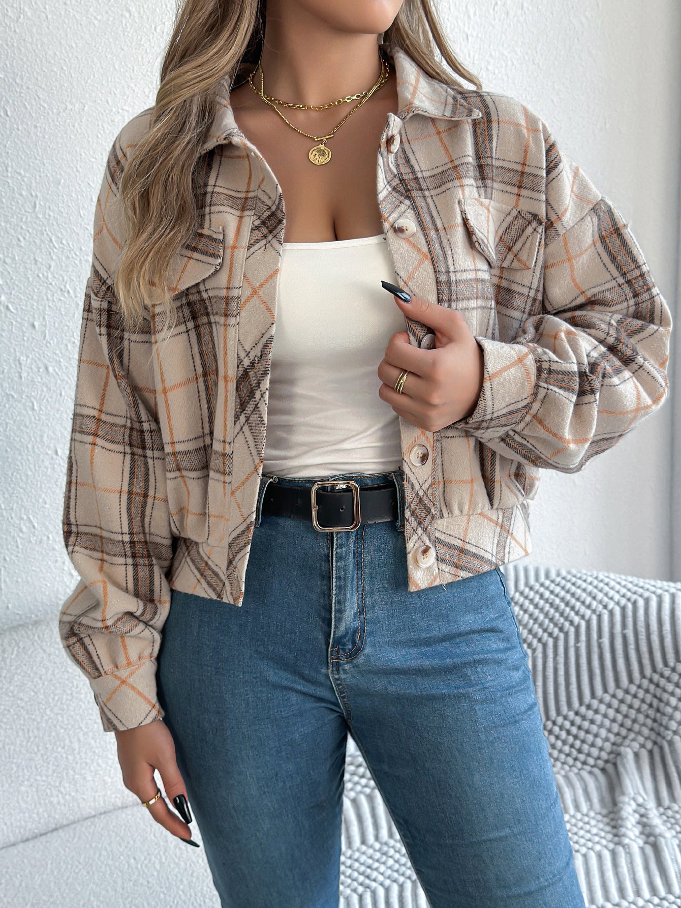 Heritage Plaid Woolen Coat