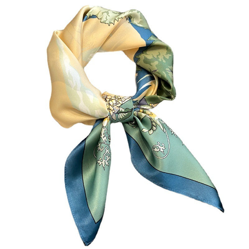 Silk Square Scar Decorative Collar Neck Guard